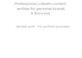 write engaging linkedin posts and ghostwrite content
